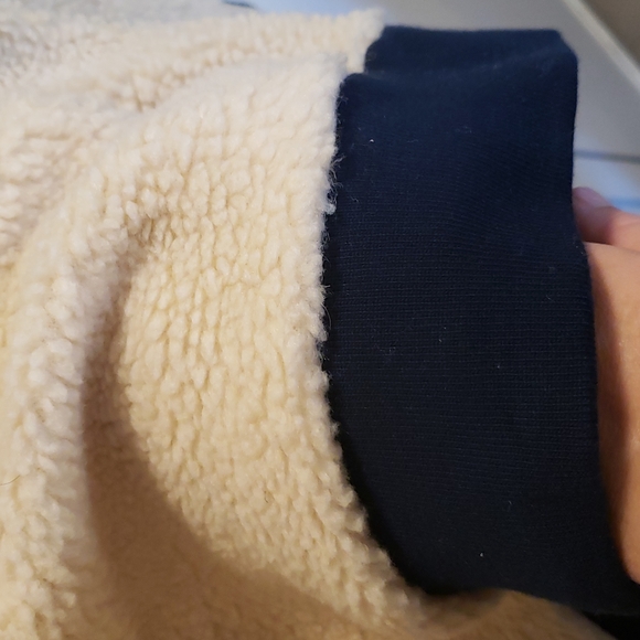 J. Crew cream navy sherpa authentic fleece - Picture 8 of 11